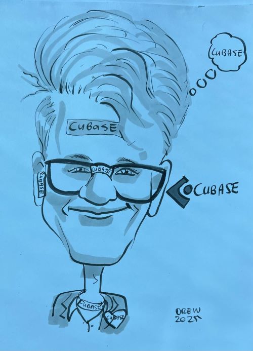 Andrew de Wilt heeft een karikatuurschets gemaakt van/voor Arno